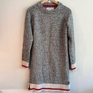 ROOTS 🇨🇦 Women's Roots Cabin Knit Sweater Dress Size Med Cotton Blend